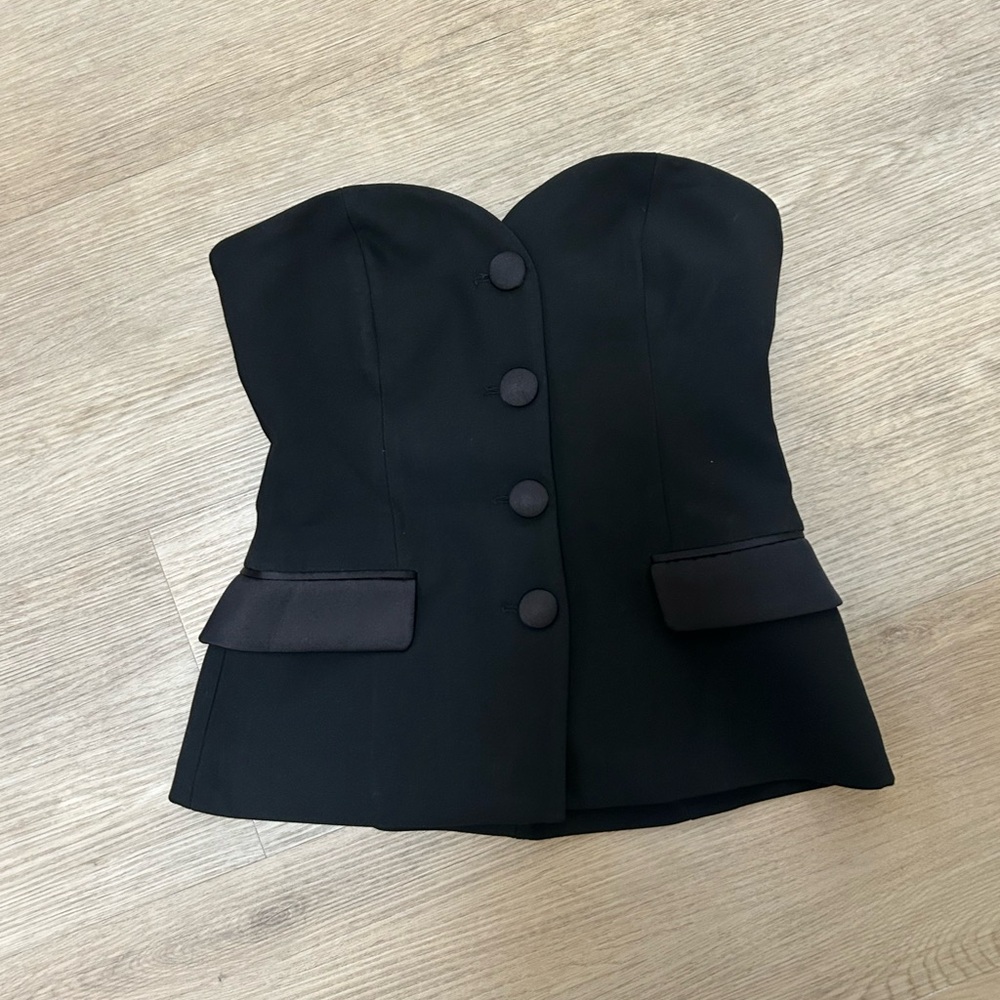 Elegant Black Strapless Dress